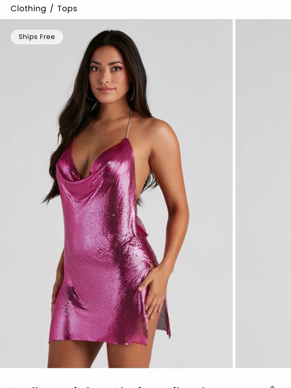 Windsor Endless Nights Chaimail Halter Dress